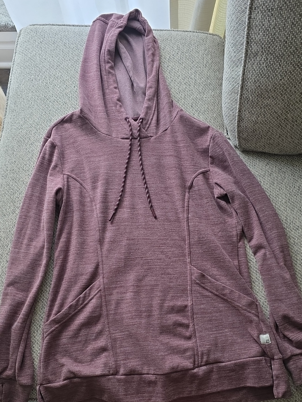 Women's Cozy Hooded Pullover Sweatshirt - Dusty Mauve